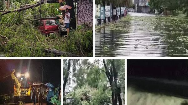 चक्रीवादळाचा तडाखा! ३०० गावांत पूर